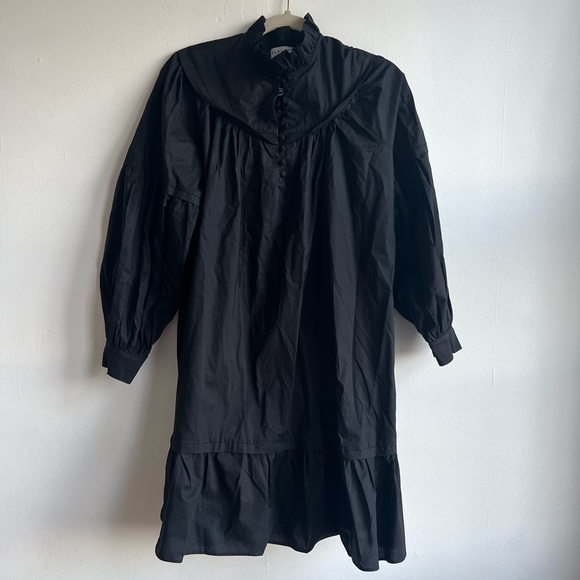 NWT Harshman Fiona Elegant Black Long Sleeve Dress - Picture 3 of 11